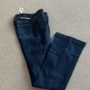 SPANX Women's Deep Indigo Straight Leg Jeans